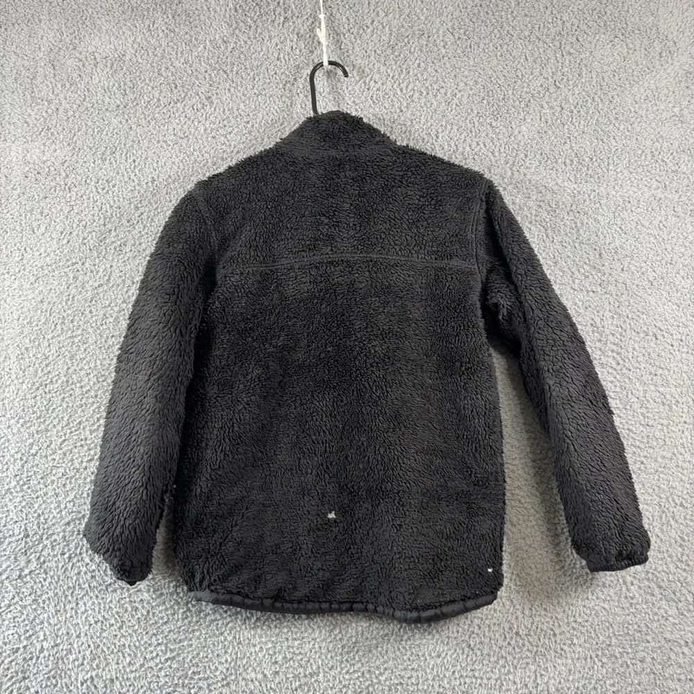 The North Face Boys Black Reversible Perrito Jacket L 14/16 Fleece‎ Puffer Coat